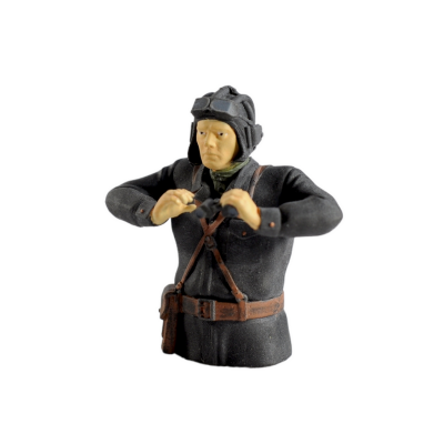 Фигурка. Советский танкист 3, черный комбинезон, 1/16