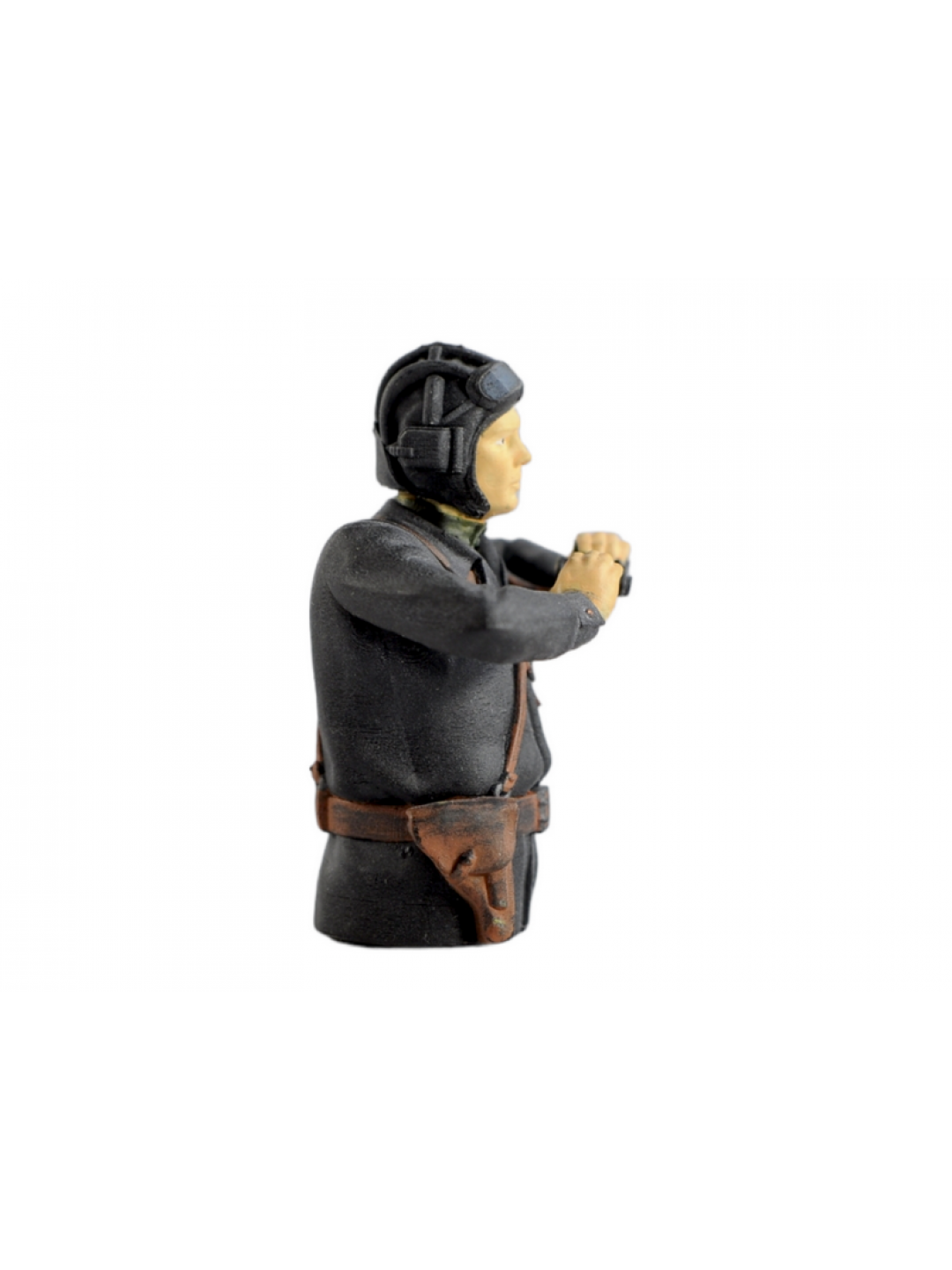 Фигурка. Советский танкист 3, черный комбинезон, 1/16