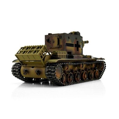 Радиоуправляемый танк Torro KV-2 1/16 ВВ-пушка, дым, зеленый V3.0 2.4G RTR