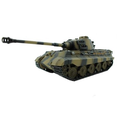 Радиоуправляемый танк Torro King Tiger 1/16, ВВ-пушка, дым, деревянная коробка V3.0 2.4G RTR