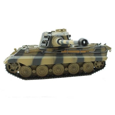 Радиоуправляемый танк Torro King Tiger 1/16, ВВ-пушка, дым, деревянная коробка V3.0 2.4G RTR