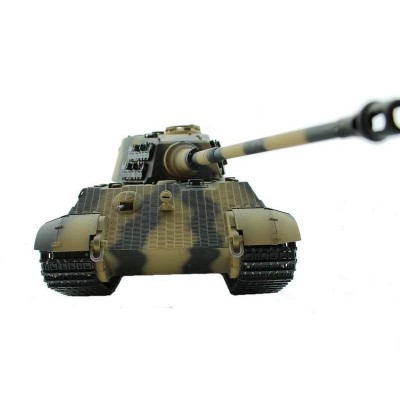 Радиоуправляемый танк Torro King Tiger 1/16, ВВ-пушка, дым, деревянная коробка V3.0 2.4G RTR