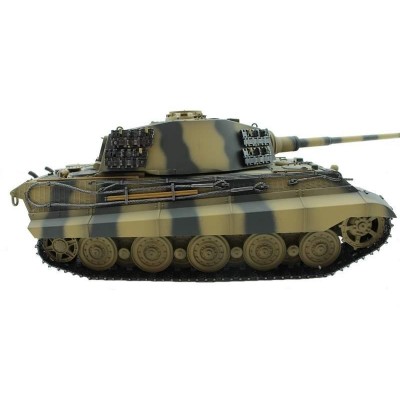 Радиоуправляемый танк Torro King Tiger 1/16, ВВ-пушка, дым, деревянная коробка V3.0 2.4G RTR