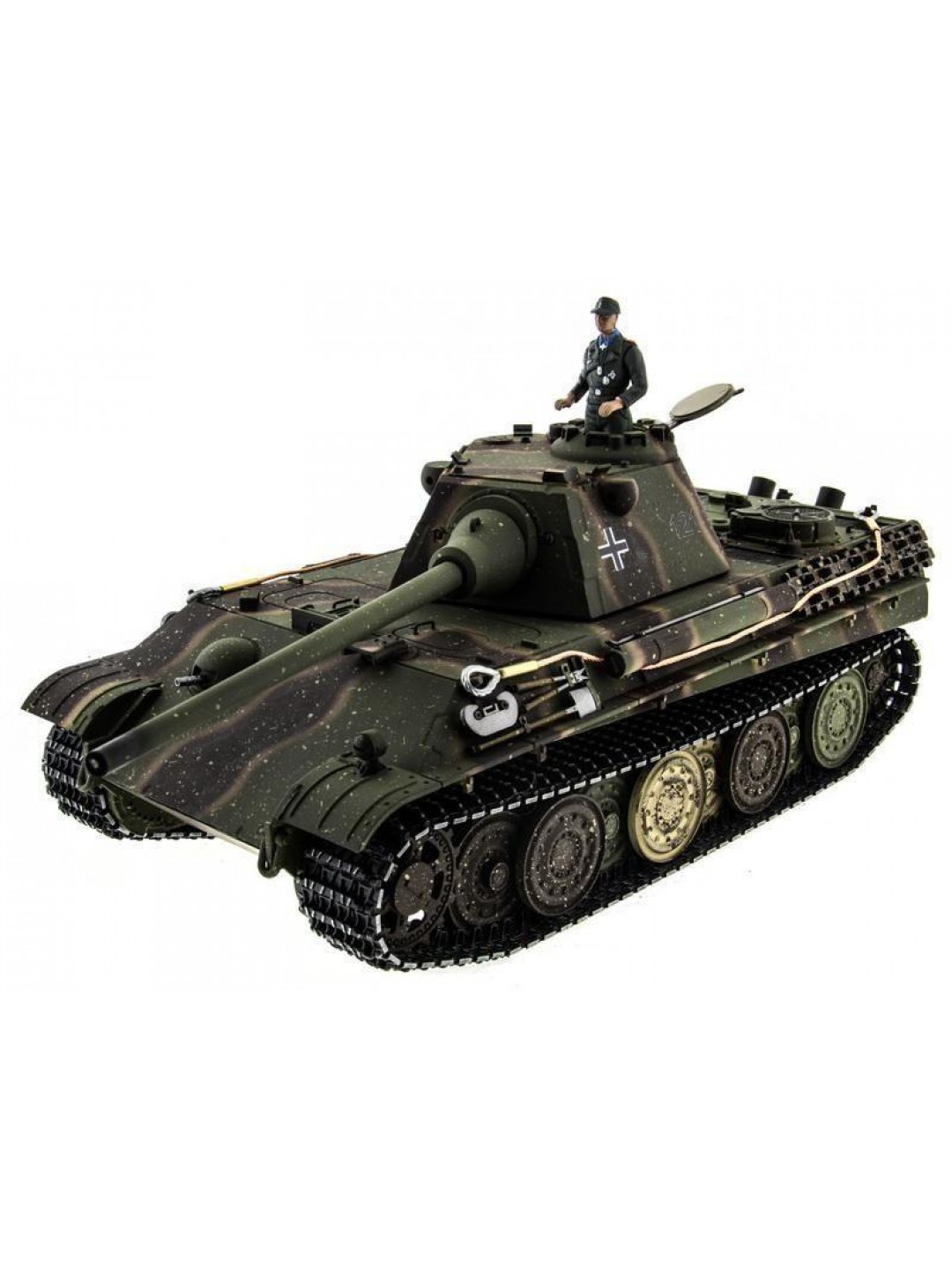 Р/У танк Taigen 1/16 Panther type F с ИК пушкой HC версия, башня на 360, подшипники в ред, V3 2.4G RTR