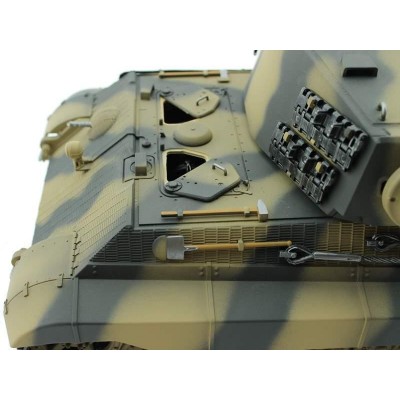 Радиоуправляемый танк Torro King Tiger 1/16, ВВ-пушка, дым, деревянная коробка V3.0 2.4G RTR