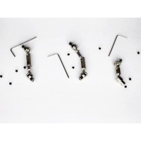 Комплект металлических карданов для тюнинга автомоделей WPL 6x6 для моделей B-16, B-36 Комплект металлических карданов для тюнинга автомоделей WPL 6x6 для моделей B-16, B-36