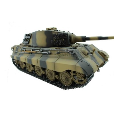 Радиоуправляемый танк Torro King Tiger 1/16, ВВ-пушка, дым, деревянная коробка V3.0 2.4G RTR