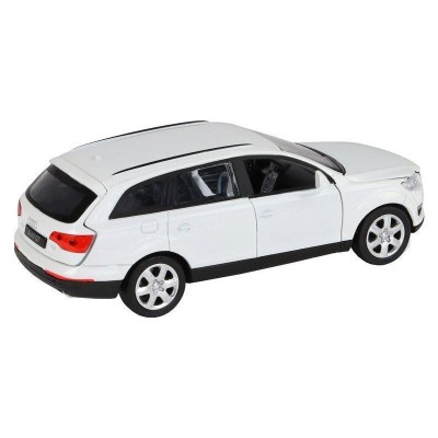 Машина "АВТОПАНОРАМА" Audi Q7, белый, 1/32, свет, звук, инерция, в/к 17,5*13,5*9 см