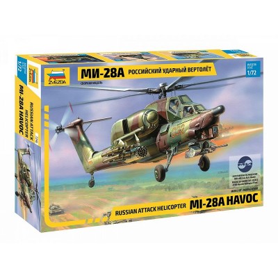 Сборная модель ZVEZDA Российский ударный вертолёт Ми-28А, 1/72