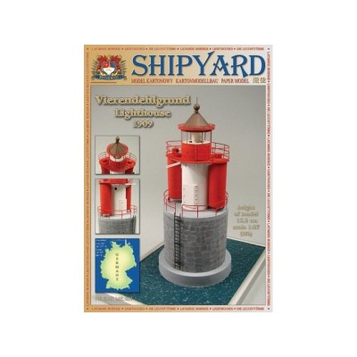 Сборная картонная модель Shipyard маяк Vierendehlgrund Lighthouse (№62), 1/87