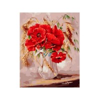 Картина по номерам 40х50 МАКИ ВО РЖИ (28 цветов) Картина по номерам 40х50 МАКИ ВО РЖИ (28 цветов)