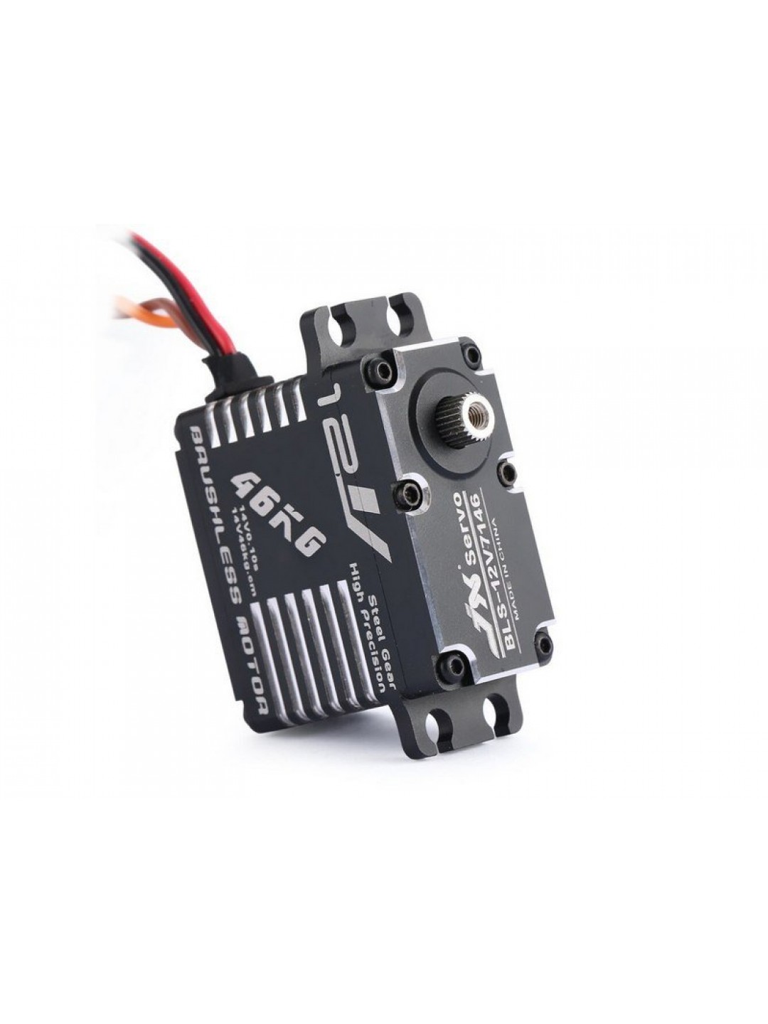 Сервомашинка цифровая JX Servo BLS-12V7146 (71г/47/0.10/14.0V) бесколлекторная, Full metal