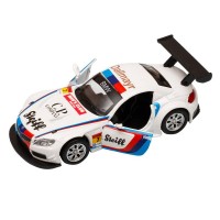 Машина "АВТОПАНОРАМА" BMW Z4 GT3, 1/38, белый, инерция, откр. двери, в/к 17,5*12,5*6,5 см Машина "АВТОПАНОРАМА" BMW Z4 GT3, 1/38, белый, инерция, откр. двери, в/к 17,5*12,5*6,5 см
