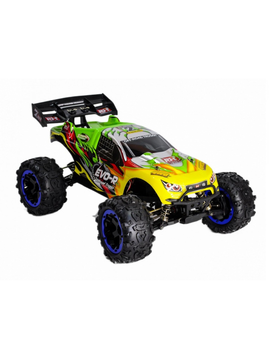 Радиоуправляемая трагги Remo Hobby EVO-R Brushless (зеленая) 4WD 2.4G 1/8 RTR