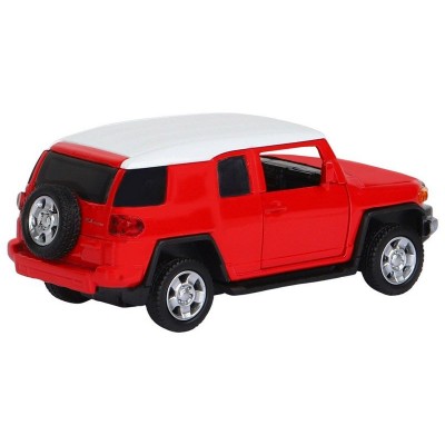 Машина "АВТОПАНОРАМА" Toyota FJ Cruiser, красный, 1/43, инерция, в/к 17,5*12,5*6,5 см