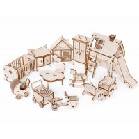 Деревянный конструктор Lemmo МОДЕЛЬ "НАБОР МЕБЕЛИ ДЕТСКАЯ", 155 деталей Деревянный конструктор Lemmo МОДЕЛЬ "НАБОР МЕБЕЛИ ДЕТСКАЯ", 155 деталей