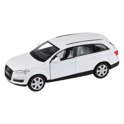 Машина "АВТОПАНОРАМА" Audi Q7, белый, 1/32, свет, звук, инерция, в/к 17,5*13,5*9 см