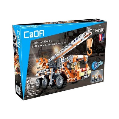 Конструктор CaDA Technic автокран совместим с C52014W, инерционный (272 детали)