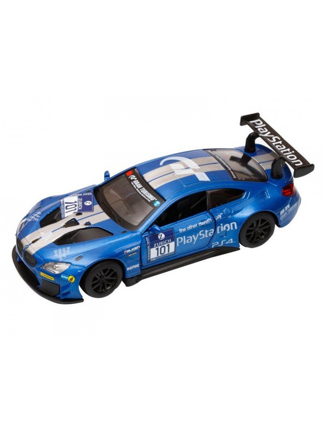 Машина "АВТОПАНОРАМА" BMW M6, синий, 1/44, инерция, в/к 17,5*12,5*6,5 см