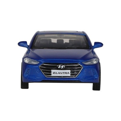 Машина "АВТОПАНОРАМА" HYUNDAI ELANTRA, синий, 1/40, инерция, в/к 17,5*12,5*6,5 см