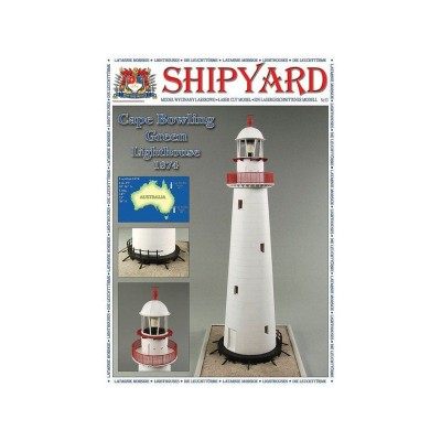 Сборная картонная модель Shipyard маяк Cape Bowling Green Lighthouse (№61), 1/72