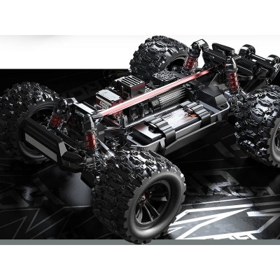 Радиоуправляемый монстр MJX Hyper Go 10208 (черный) Brushless 4WD 2.4G LED 1/10, без ЗУ и акб