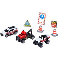 Набор металлических машинок AUTODRIVE Служба спасения 3шт (внедорожник, эвакуатор, джип) Набор металлических машинок AUTODRIVE Служба спасения 3шт (внедорожник, эвакуатор, джип)
