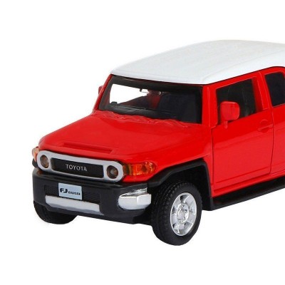 Машина "АВТОПАНОРАМА" Toyota FJ Cruiser, красный, 1/43, инерция, в/к 17,5*12,5*6,5 см