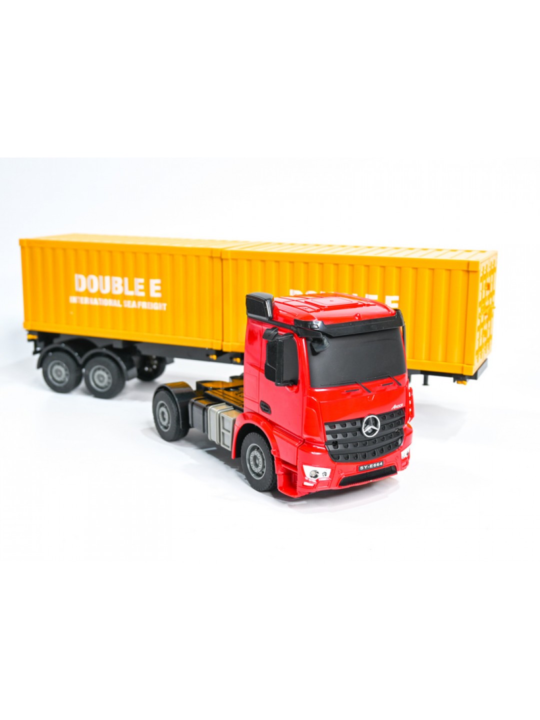 Радиоуправляемый тягач на 2 контейнера Double Eagle Mercedes-Benz Arocs 1/26 2.4G RTR