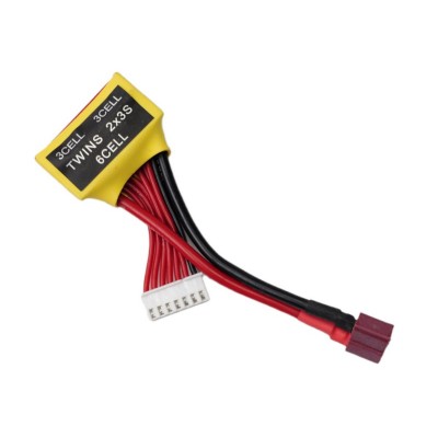 Адаптер G.T.Power для одновременной зарядки LiPo аккумуляторов 3S+3S (11.1V + 11.1V), JST-XH