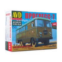 Сборная модель AVD Штабной автобус Прогресс-7, 1/43 Сборная модель AVD Штабной автобус Прогресс-7, 1/43