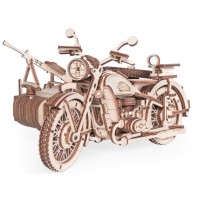 Деревянный конструктор Lemmo МОТОЦИКЛ С КОЛЯСКОЙ «УРАН», 288 деталей Деревянный конструктор Lemmo МОТОЦИКЛ С КОЛЯСКОЙ «УРАН», 288 деталей
