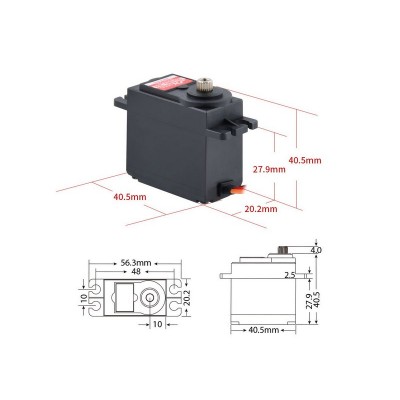 Сервомашинка цифровая JX Servo PDI-5521MG-360 (55.6г/20.32/0.16/6V) стандартная