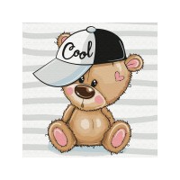 Набор юного художника 20х20 Медвежонок в кепке (12 цветов) Набор юного художника 20х20 Медвежонок в кепке (12 цветов)