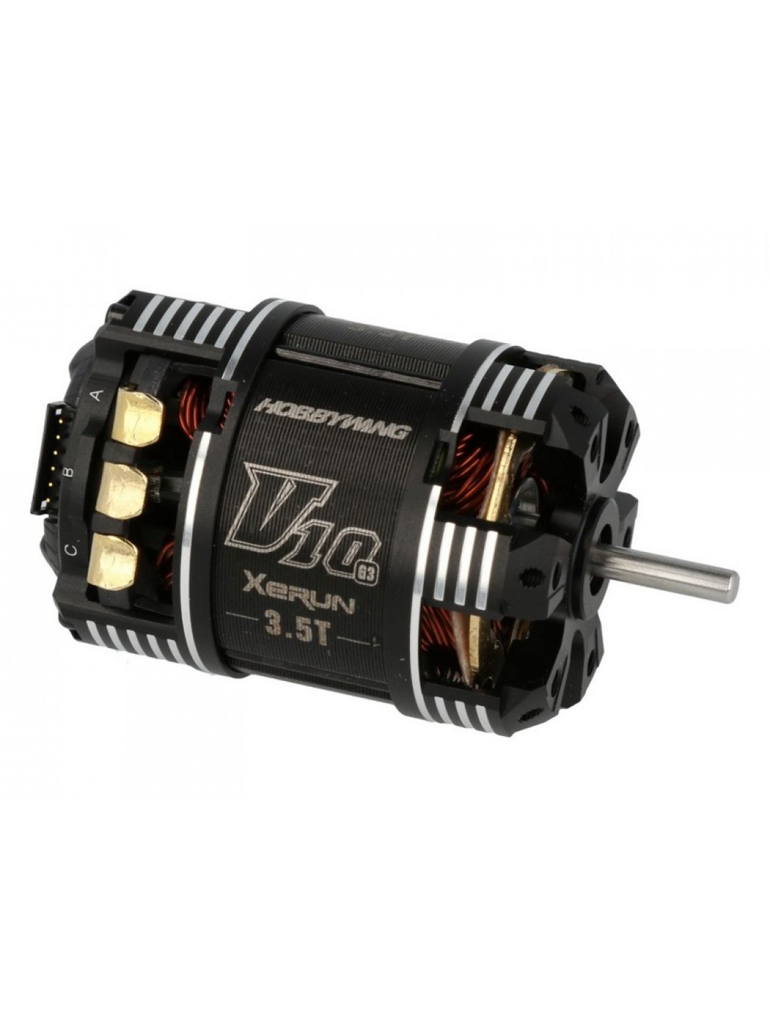 Бесколлекторный мотор Hobbywing XERUN-V10-3.5T-BLACK-G3 (9450KV, 3.17/13.3, 1/10, 1/12)