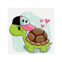 Набор юного художника 20х20 Черепашка в кепке (12 цветов) Набор юного художника 20х20 Черепашка в кепке (12 цветов)