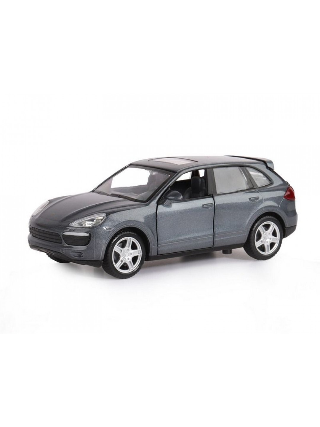 Машина "АВТОПАНОРАМА" Porsche Cayenne S, серый, 1/32, свет, звук, инерция, в/к 17,5*13,5*9 см