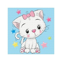 Набор юного художника 20х20 Милая кошечка (12 цветов) Набор юного художника 20х20 Милая кошечка (12 цветов)