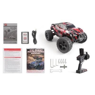 Радиоуправляемый монстр Remo Hobby MMAX PRO (красный) Li-Po 4WD 2.4G 1/10 RTR