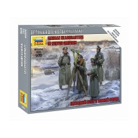 Сборные солдатики ZVEZDA Немецкий штаб в зимней форме, 1/72 Сборные солдатики ZVEZDA Немецкий штаб в зимней форме, 1/72