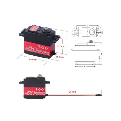 Сервомашинка цифровая JX Servo PDI-6225MG-300 (62г/25.3/0.21/6V) стандартная