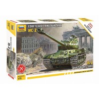 Сборная модель ZVEZDA Советский танк ИС-2 (сборка без клея), 1/72
