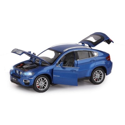 Машина "АВТОПАНОРАМА" BMW X6, синий, 1/26, звук, в/к 24,5*12,5*10,5 см