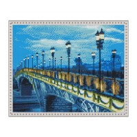 Картина мозаикой с нанесенной рамкой 40х50 ПАТРИАРШИЙ МОСТ (23 цвета) Картина мозаикой с нанесенной рамкой 40х50 ПАТРИАРШИЙ МОСТ (23 цвета)