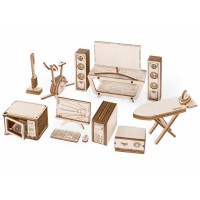 Деревянный конструктор Lemmo МОДЕЛЬ "НАБОР МЕБЕЛИ БЫТОВАЯ ТЕХНИКА", 100 деталей Деревянный конструктор Lemmo МОДЕЛЬ "НАБОР МЕБЕЛИ БЫТОВАЯ ТЕХНИКА", 100 деталей