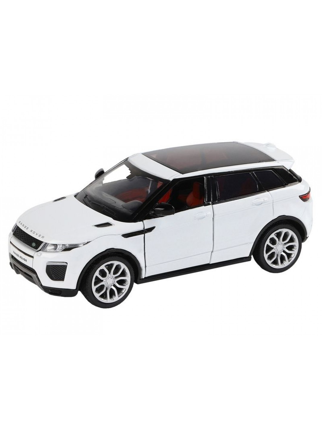 Машина "АВТОПАНОРАМА" Range Rover Evoque, белый, 1/32, свет, звук, инерция, в/к 17,5*13,5*9 см