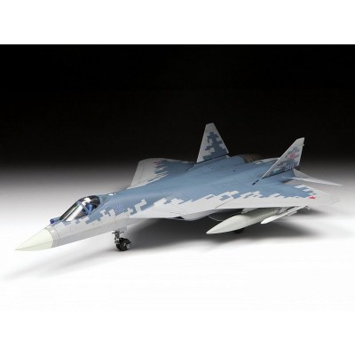 Сборная модель ZVEZDA Российский истребитель пятого поколения Су-57, 1/72