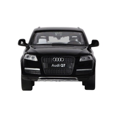 Машина "АВТОПАНОРАМА" Audi Q7, черный, 1/32, свет, звук, инерция, в/к 17,5*13,5*9 см