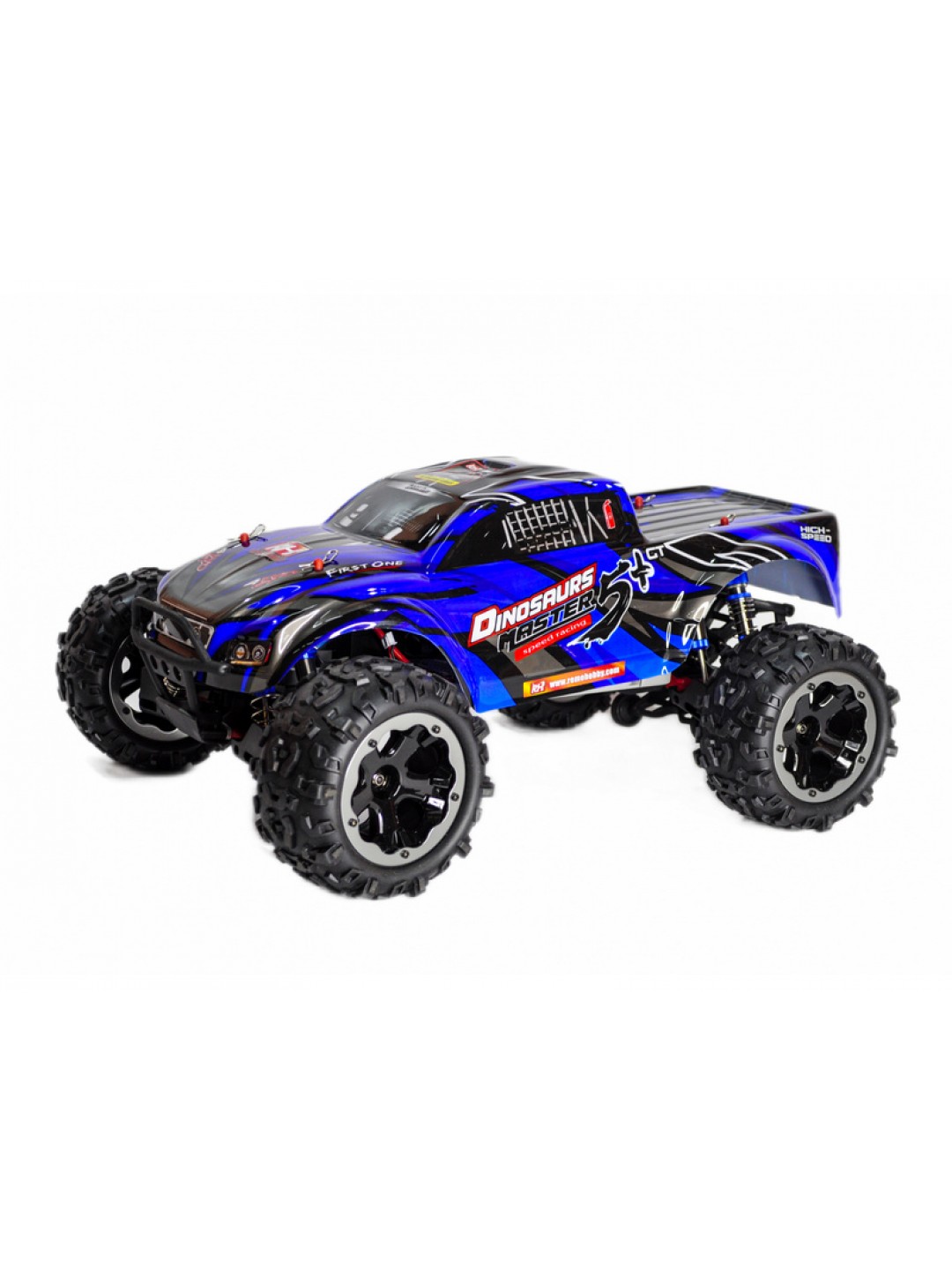 Радиоуправляемый монстр Remo Hobby Dinosaurs Master Brushless UPGRADE PLUS (синий) 4WD 2.4G 1/8 RTR