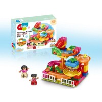 Конструктор Pilage Овощной магазин (67 деталей), лабиринт с шариками и воронками Конструктор Pilage Овощной магазин (67 деталей), лабиринт с шариками и воронками